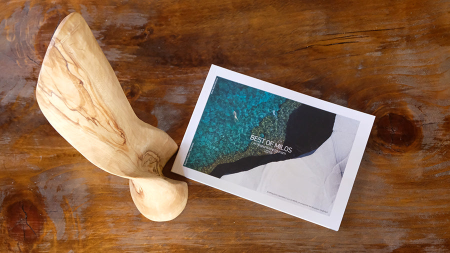 Abstract Handcrafted Sculpture from Reclaimed Olive Wood
