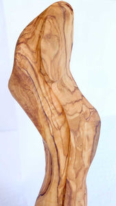 Handcrafted Sculpture from Reclaimed Olive Wood