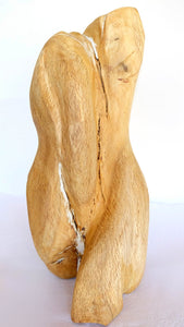 Handcrafted Sculpture from Reclaimed Olive Wood