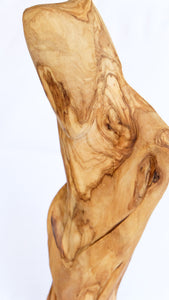 Handcrafted Sculpture from Reclaimed Olive Wood