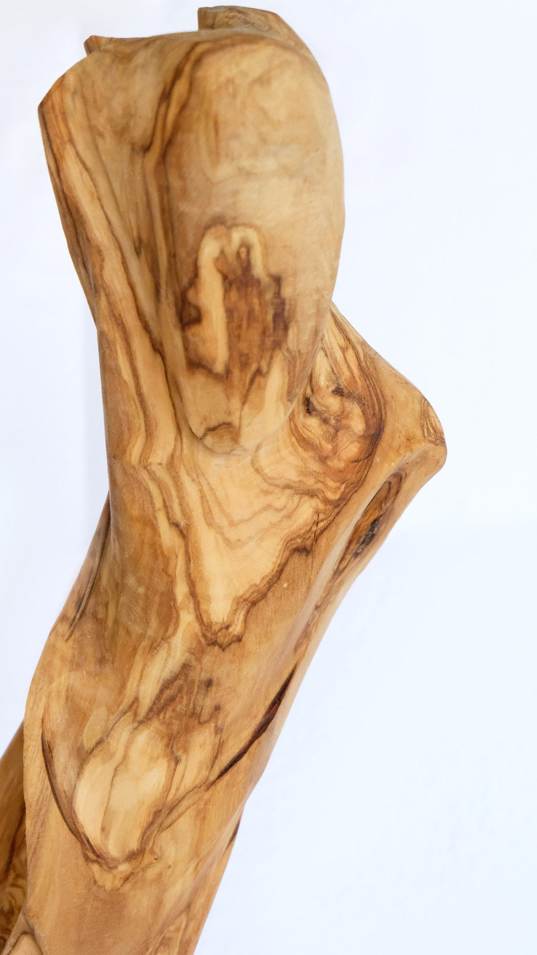 Handcrafted Sculpture from Reclaimed Olive Wood